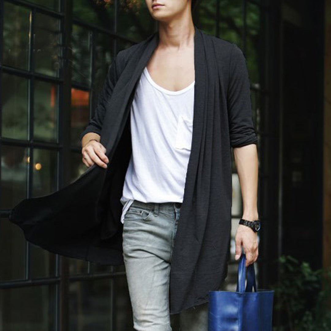 Mens hot sale flowy cardigan